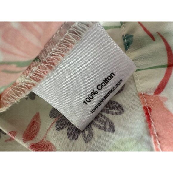 Hanna Andersson Girls' Size 140 (10) Watercolor Floral Short Sleeve Dress Cotton - Picture 4 of 6